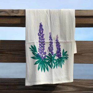 Lupines Flour Sack Towels by Garden Fresh Design