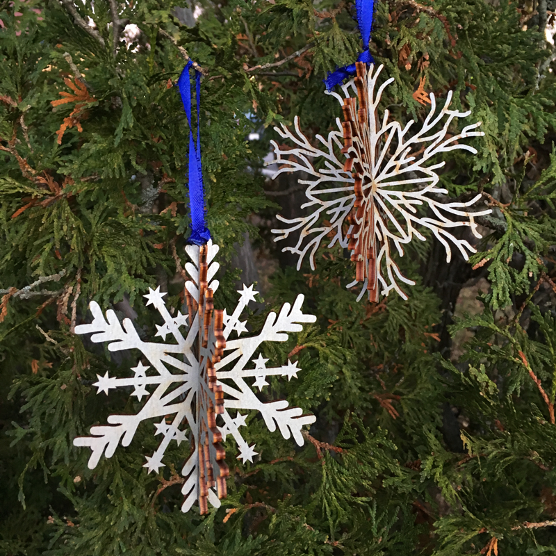 Large Wooden Snowflakes by Dole's Orchard
