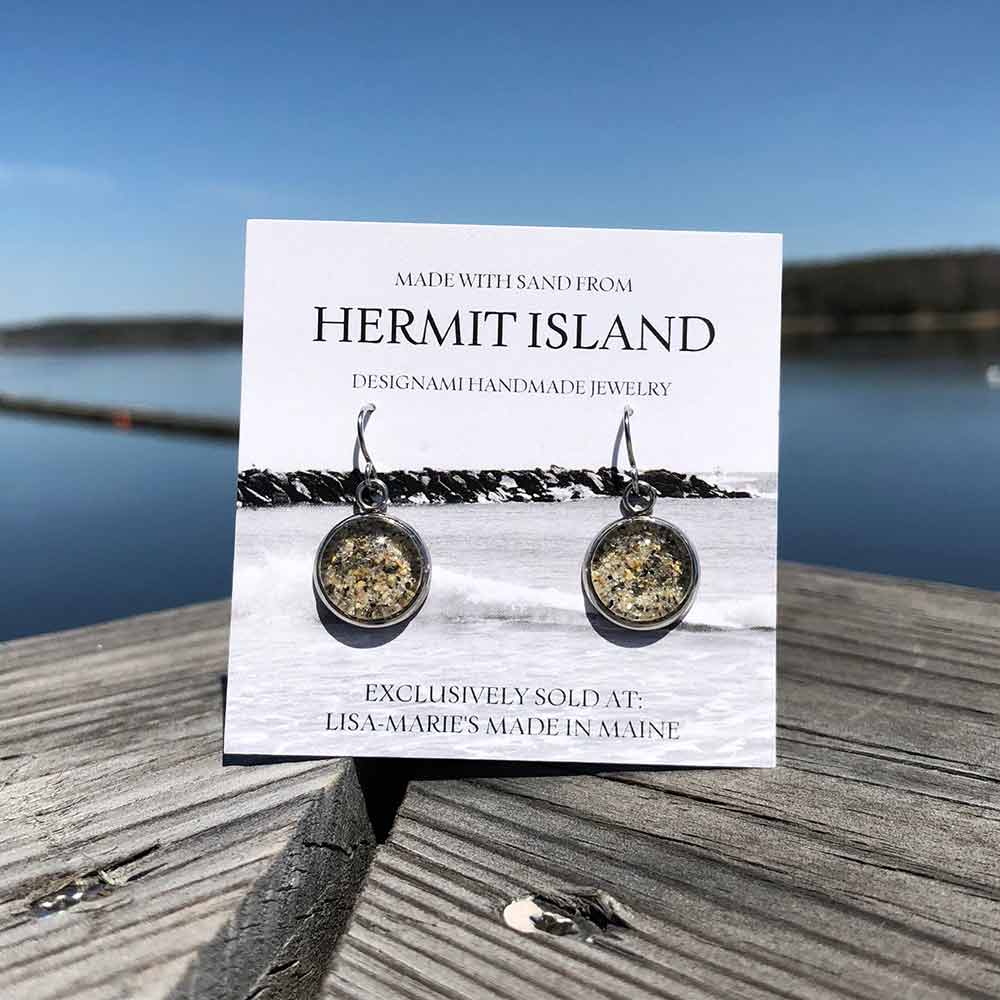 Hermit Island Beach Sand Earrings