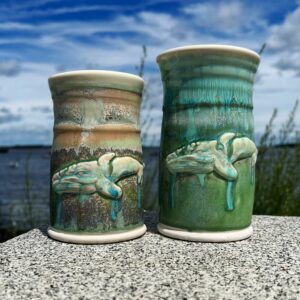 WhAle Mugs be Devenney Pottery