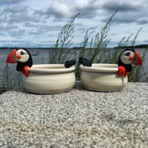 Puffin Dip Dish by Devenney Pottery