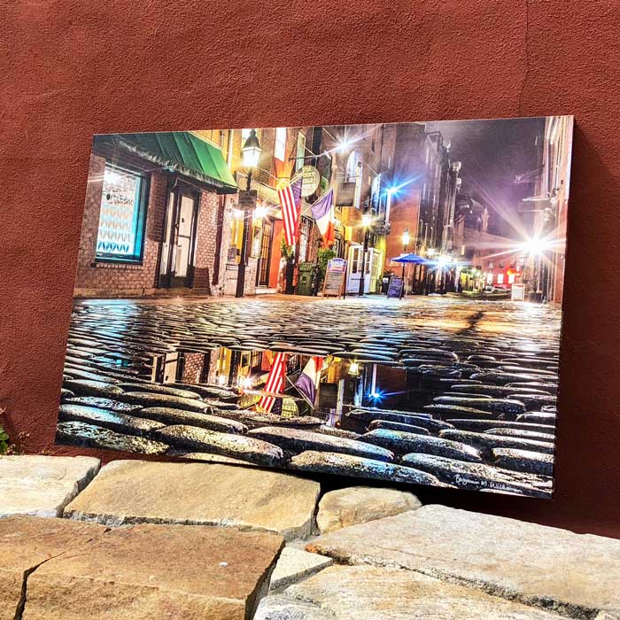 Wharf Street Puddle | Canvas by Benjamin Williamson