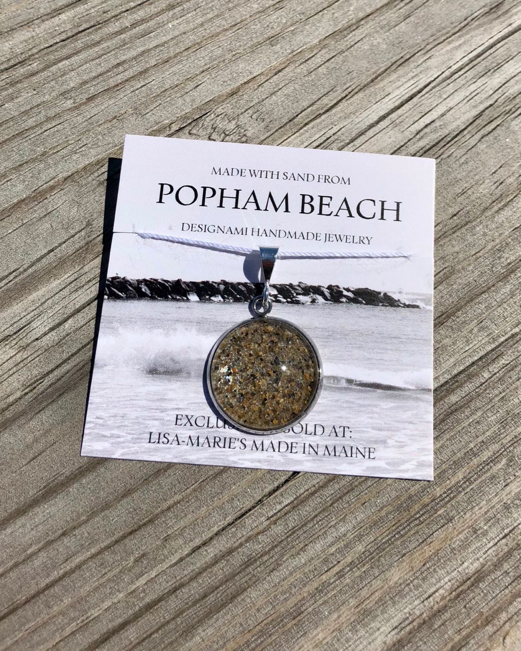 Popham Beach Sand Bangle Bracelet, Popham Beach Sand Jewelry