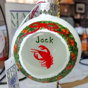 Custom 2017 Ornament, Lobster Wreath, "Jack"