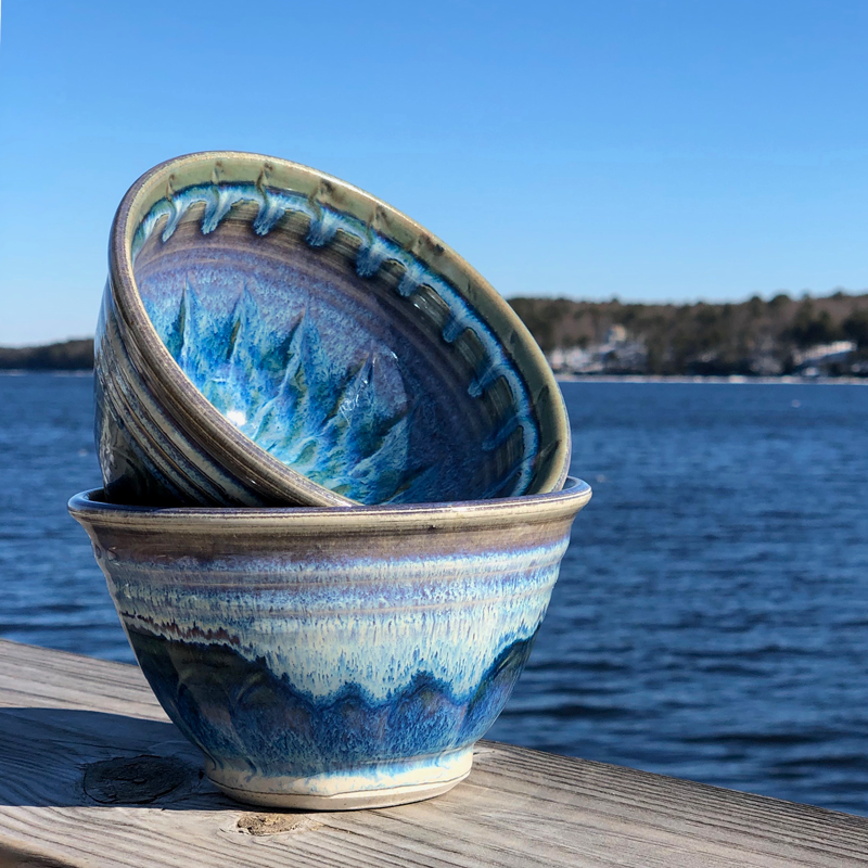 Noodle Bowl in Fred's Glaze by Unity Pond Pottery