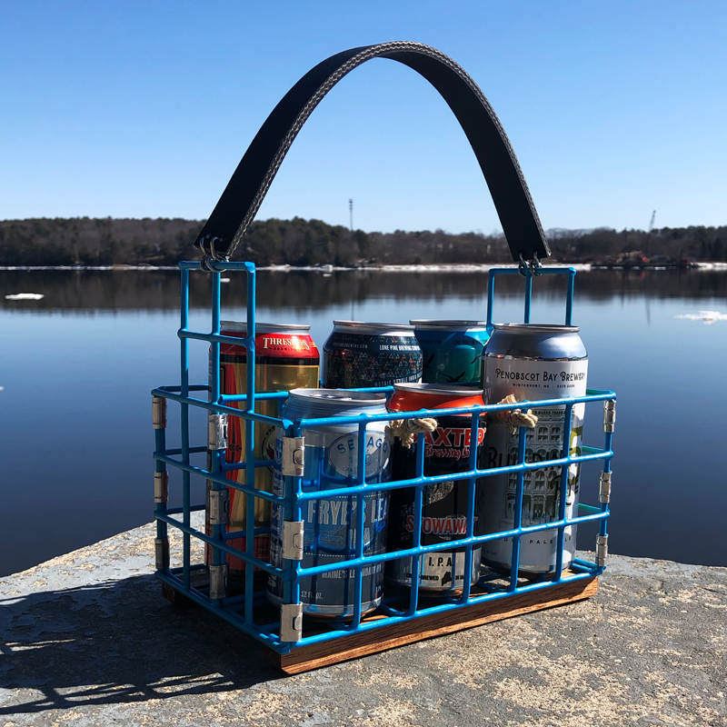 Blue Lobster Trap Beer Caddy