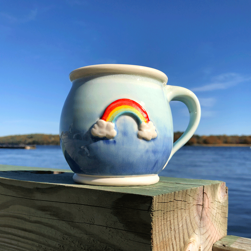 Large Rainbow Mug