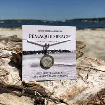 Pemaquid Beach Small Pendant | Beach Sand