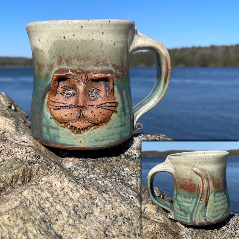 Cat Mug by Westport Island Pottery