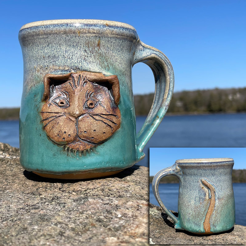 Cat Mug by Westport Island Pottery