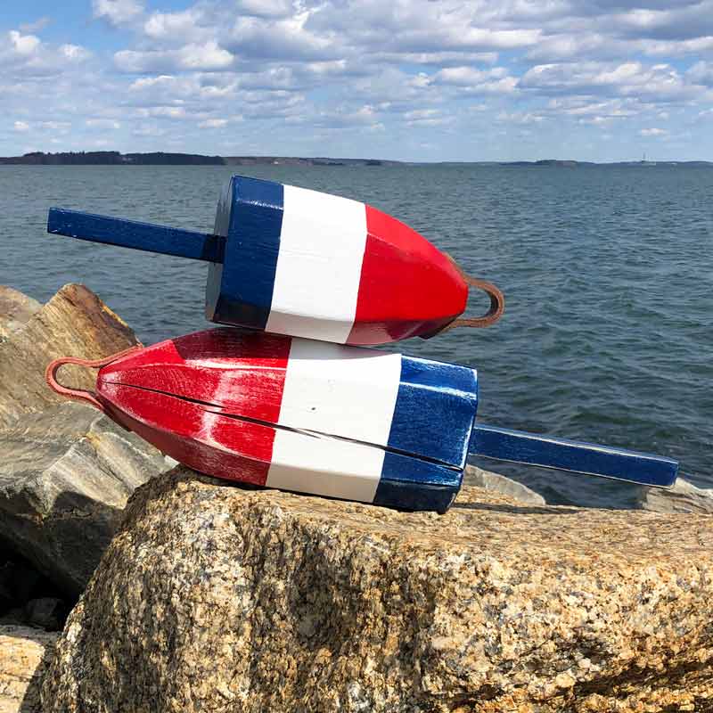 Red, White & Blue Lobster Buoy