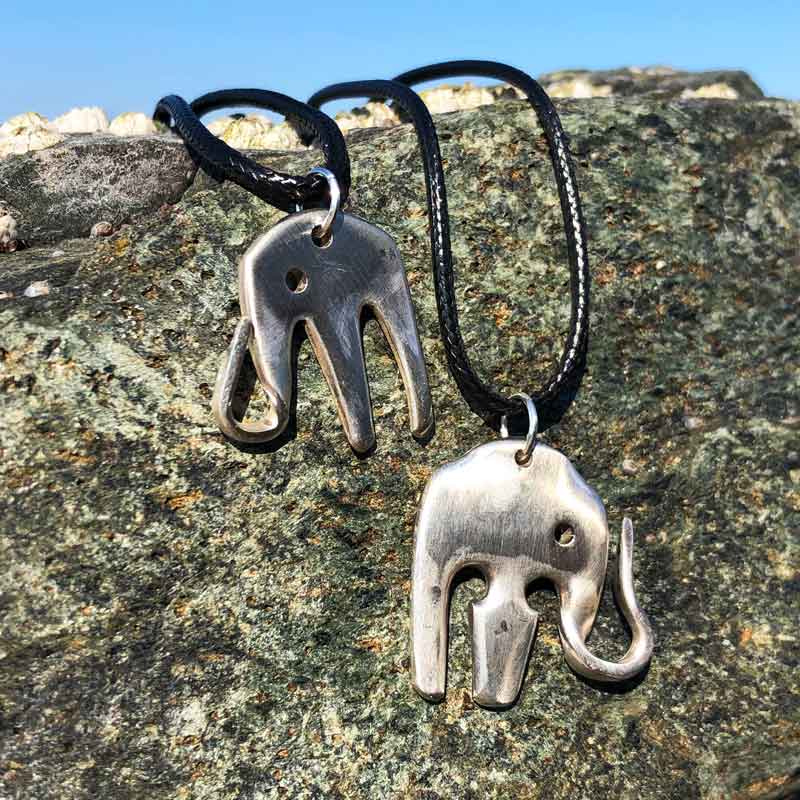 Baby Elephant Fork Pendant