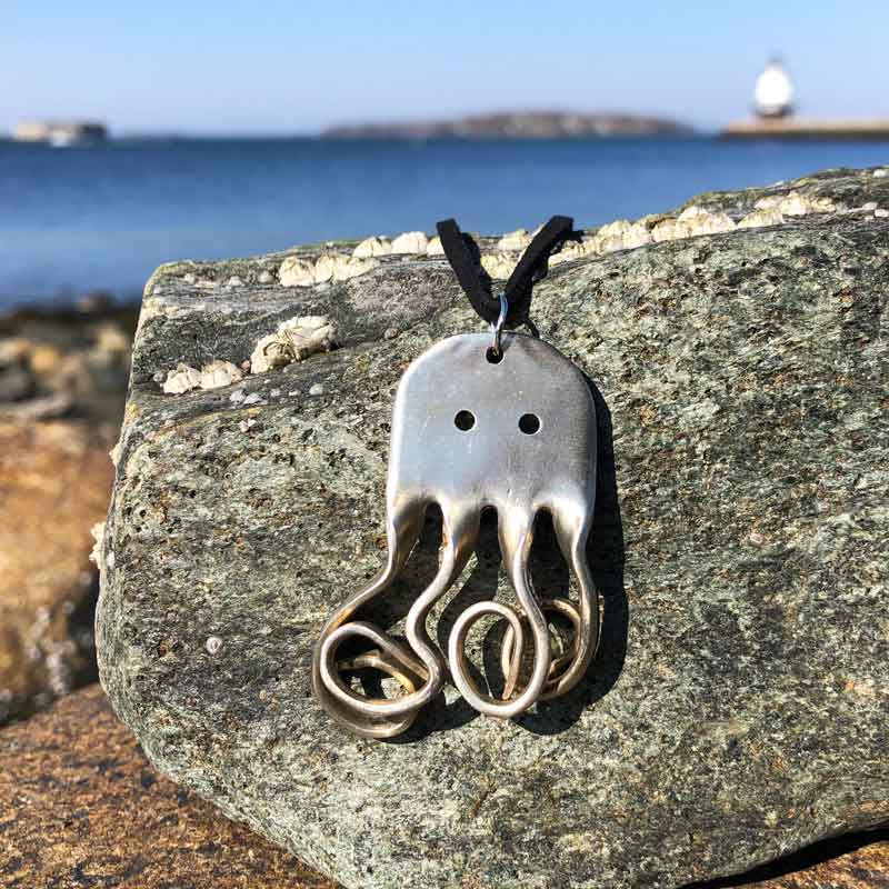 Octopus, Fork Pendant.