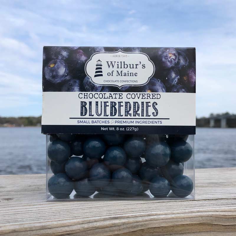 A box of Chocolate Covered Blueberries.
