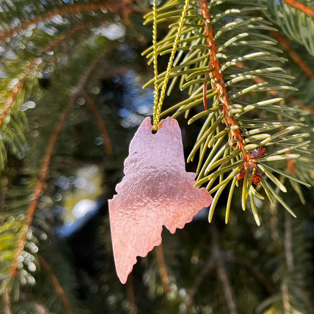 Copper Maine State Ornament