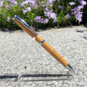 Maine Cherry Wood Pen - Chrome