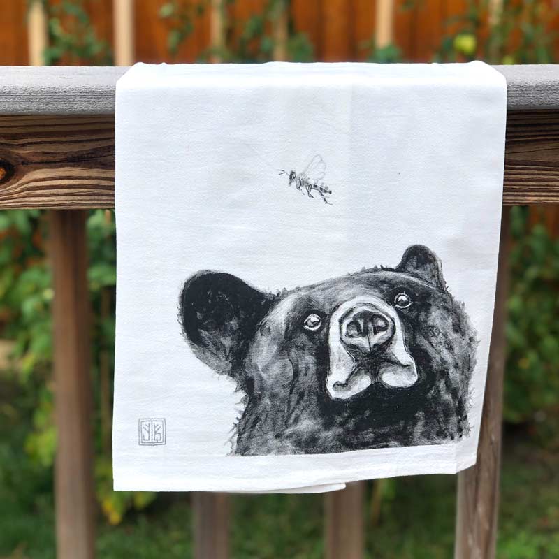 Forest Animal Tea Towel - Bee & Bear
