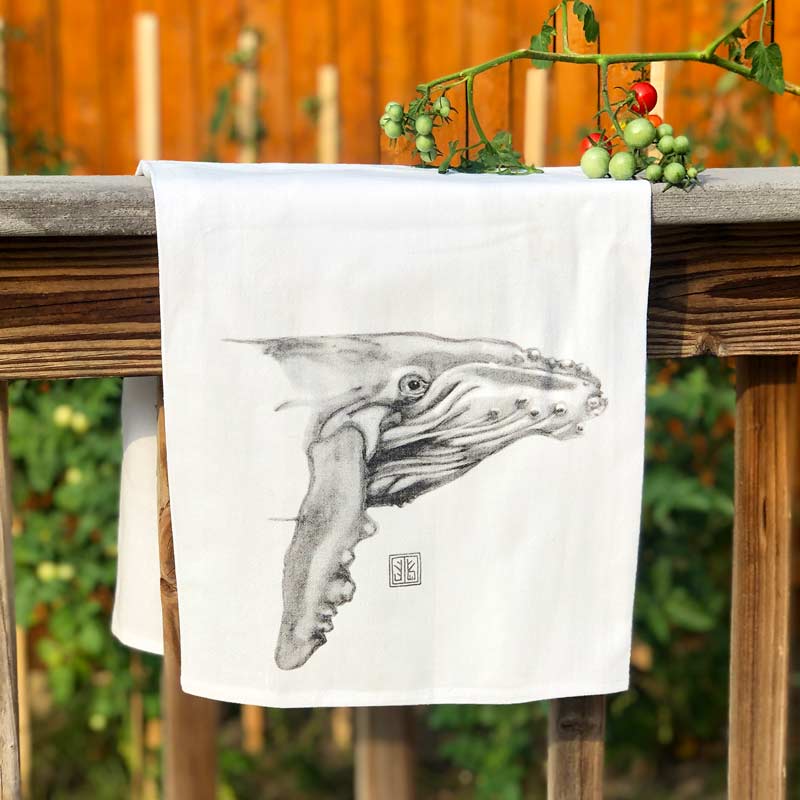 Sea Creature Tea Towel – Whale