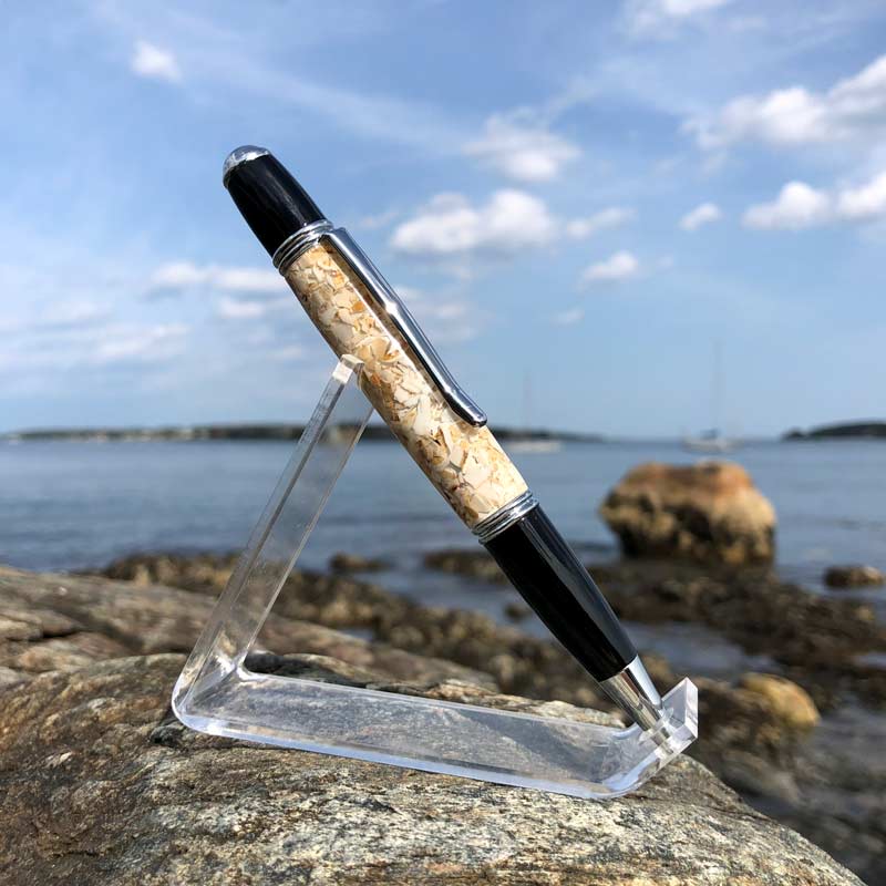 Crushed Clam Shell Pen