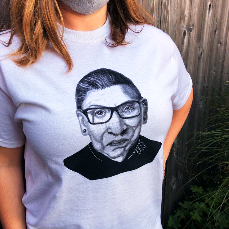 Ruth Bader Ginsburg T-Shirt - White