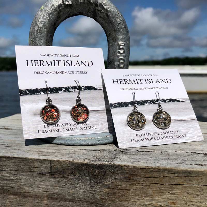 Hermit Island Beach Sand Earrings