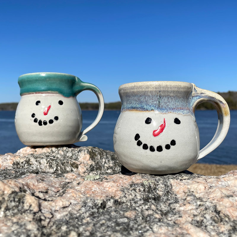 Snowman Mug by Westport Island Pottery