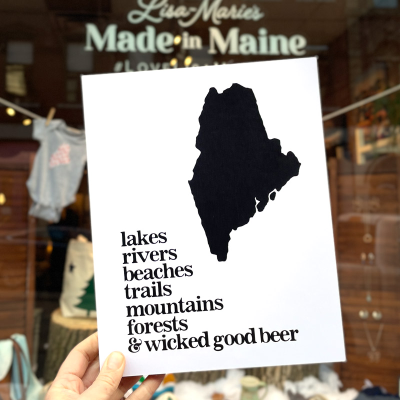 Maine's Got It All Mounted Art Print