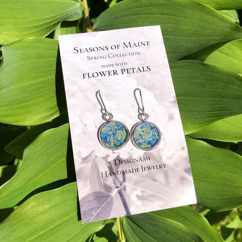Pansy Flower Earrings