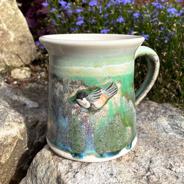 Chickadee Mug by Devenney Pottery