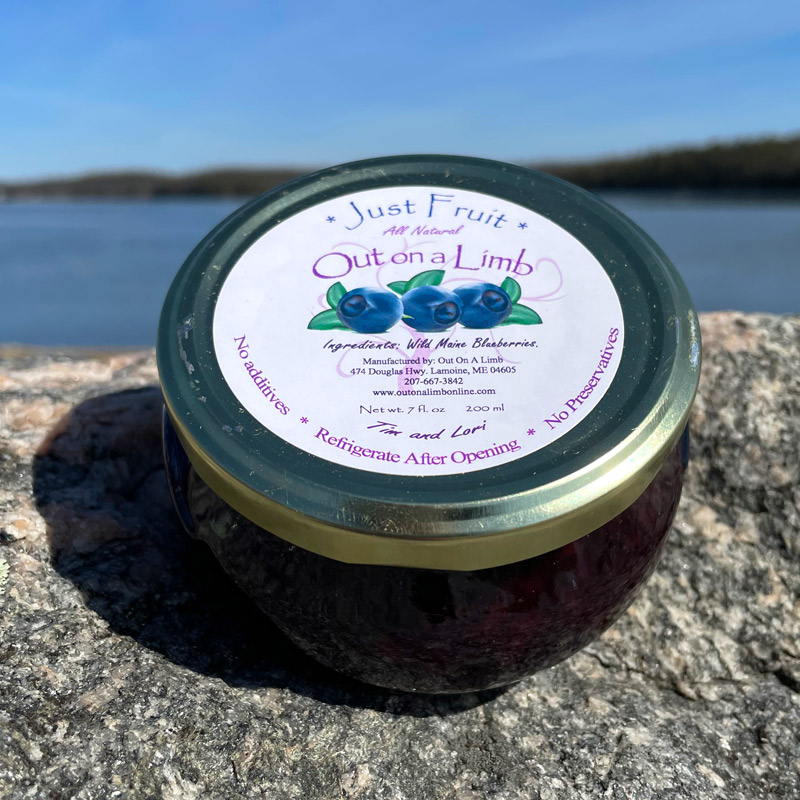 7oz Jar of Just Maine Blueberries