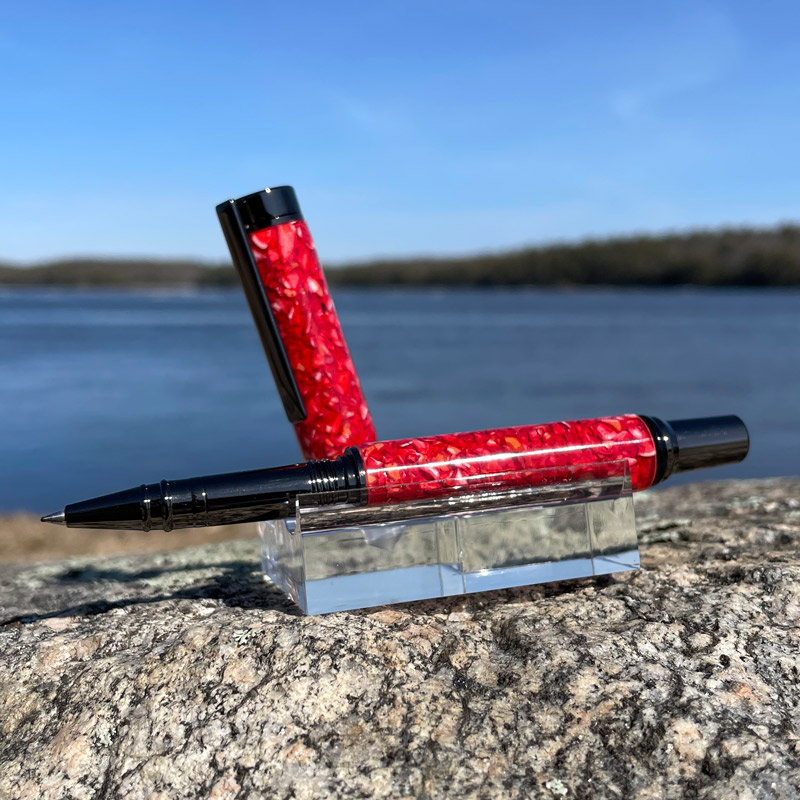 Crushed Lobster Shell Rollerball Pen