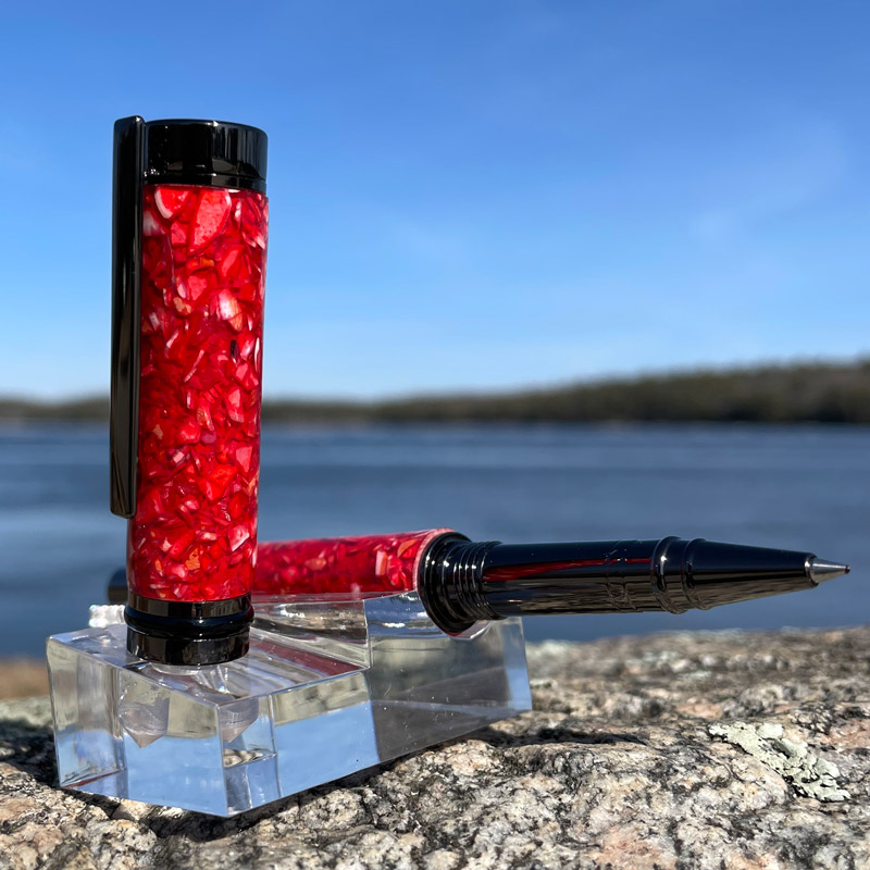 Crushed Lobster Shell Rollerball Pen