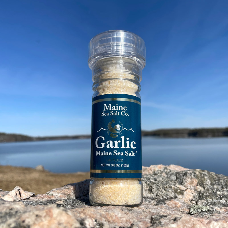 3.6 oz. Garlic Maine Sea Salt Grinder