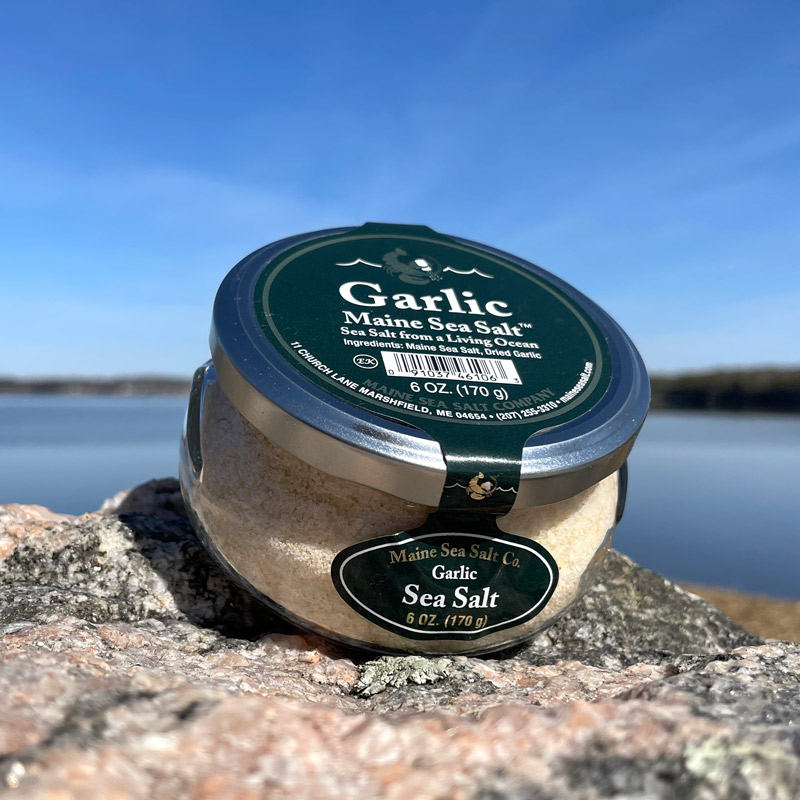 6 oz Garlic Maine Sea Salt Jar