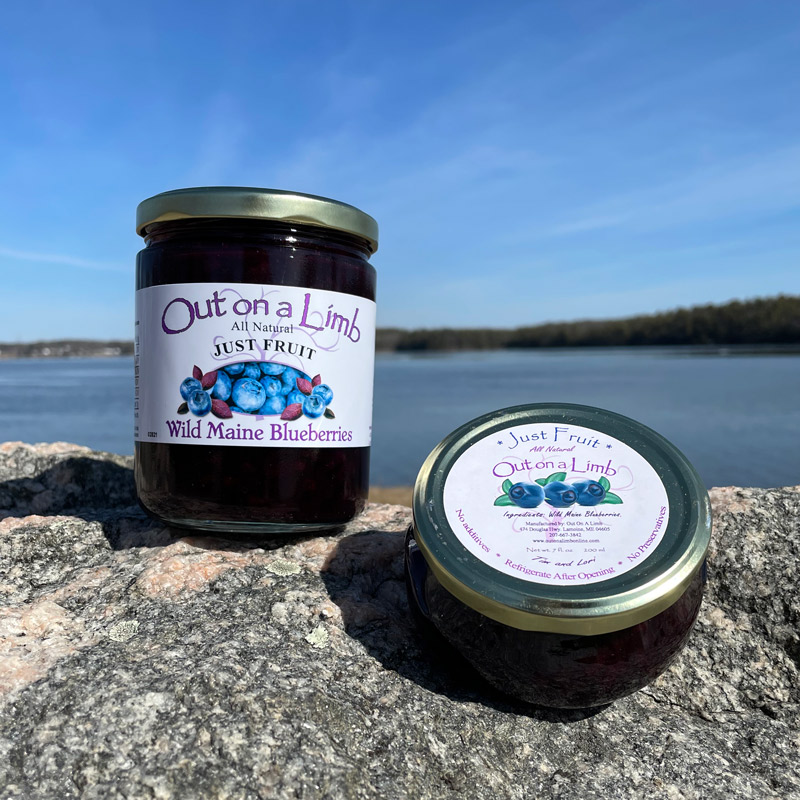 Jar of Just Maine Blueberries