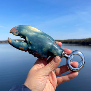 Rusted Blue Sea Lobster Claw Bottle Opener