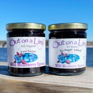 Out on a Limb Blueberry Spreads - No Sugar Added and Low Sugar