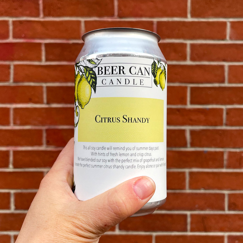 Citrus Shandy - Beer Can Candle Company