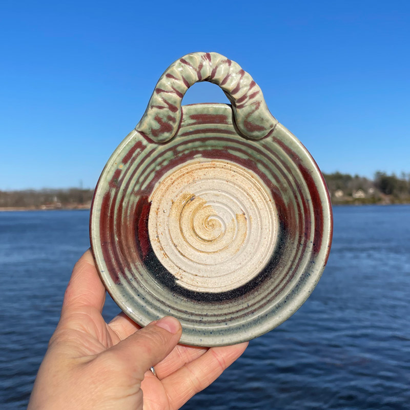 Garlic Plate by Westport Island Pottery