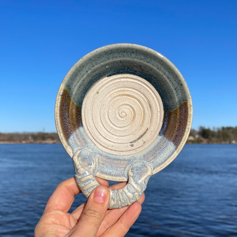 Garlic Plate by Westport Island Pottery