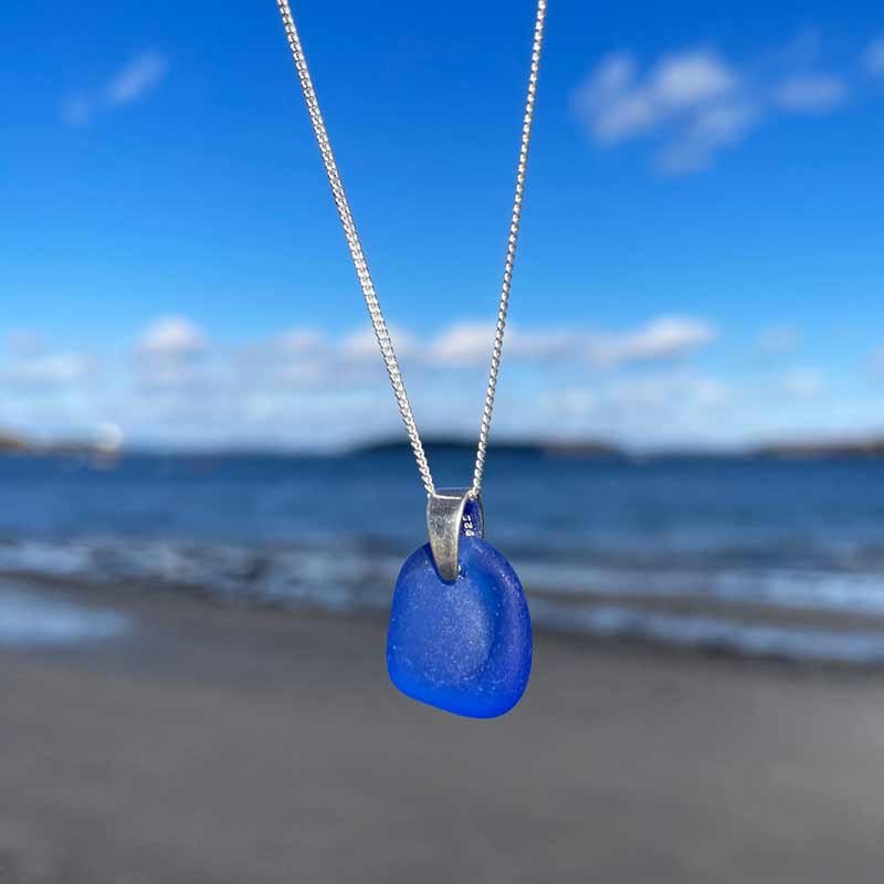 Cobalt Blue Signature Sea Glass Necklace