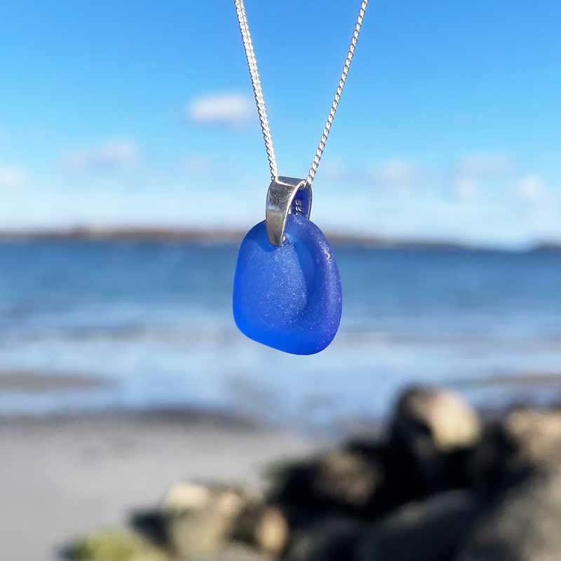 Cobalt Blue Signature Sea Glass Necklace