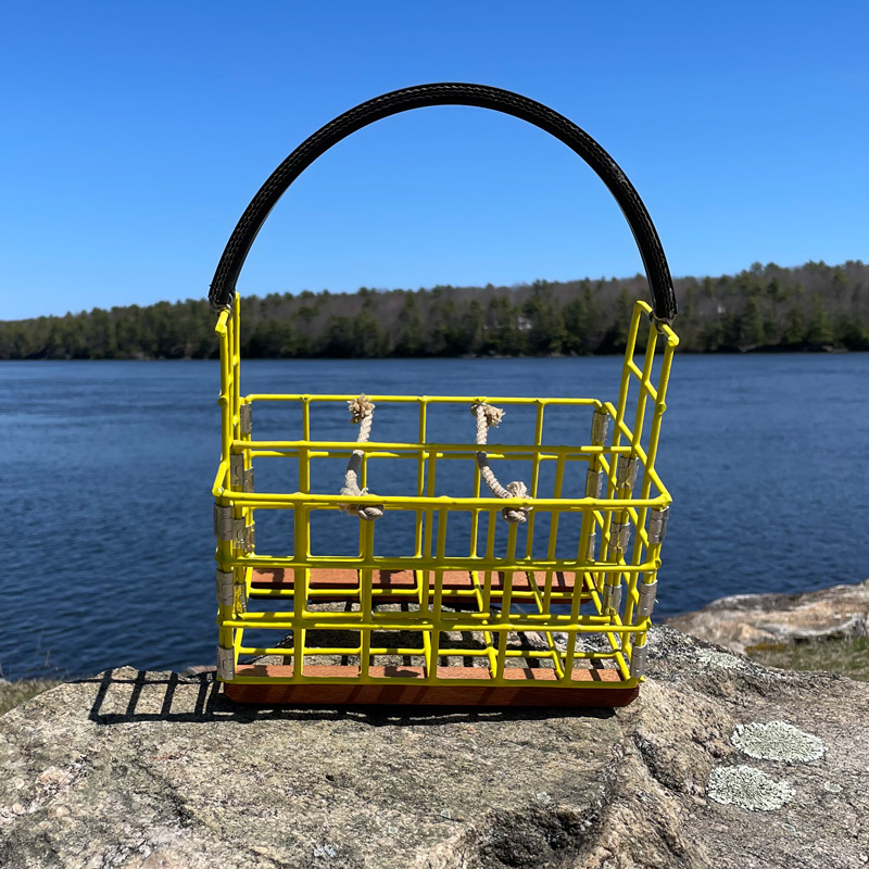 Yellow Lobster Trap Beer Caddy
