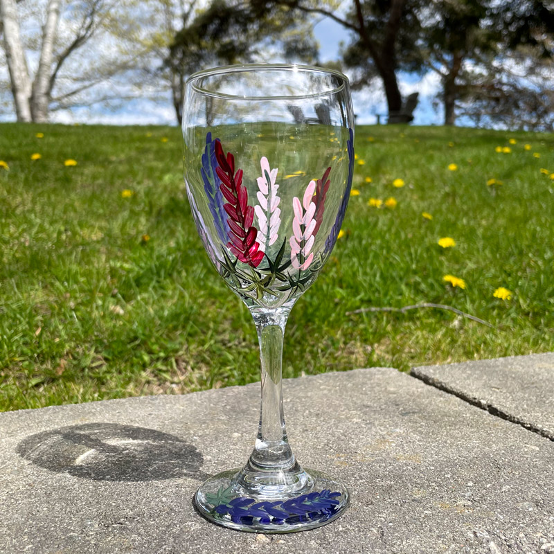 Lupine Wine Glass
