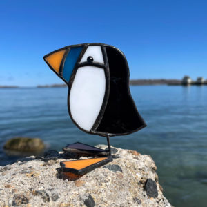 Mini Stained Glass Puffin