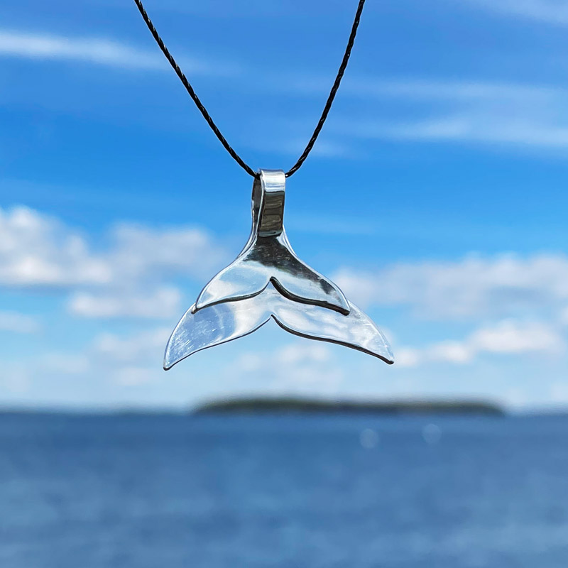 Large Whale Tail Pendant