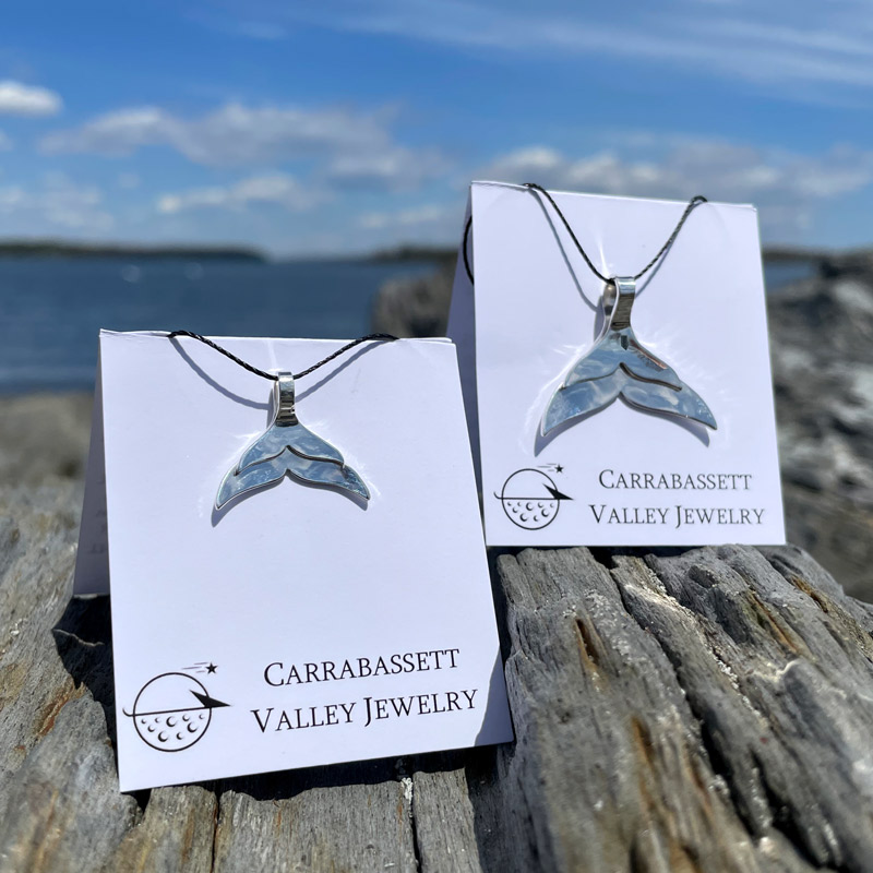 Whale Tail Pendants by Carrabassett Valley Jewelry