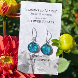 Hydrangea Flower Petal Earrings