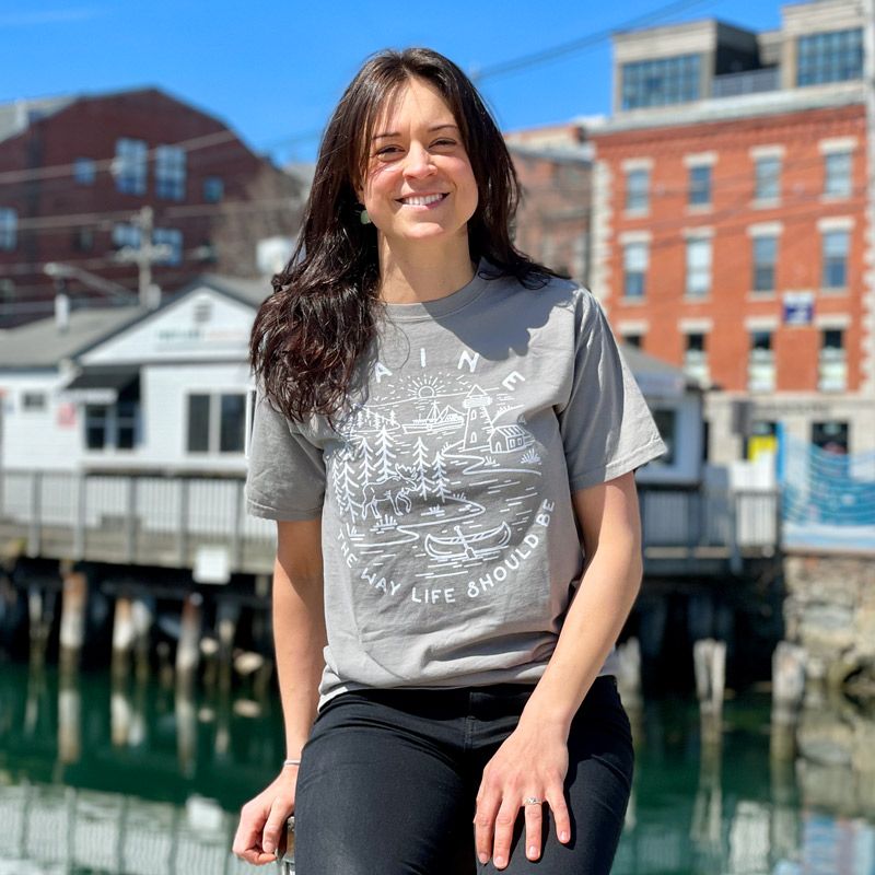 The Way Life Should Be T-Shirt features all things Maine, perfect for the Mainer in your life.