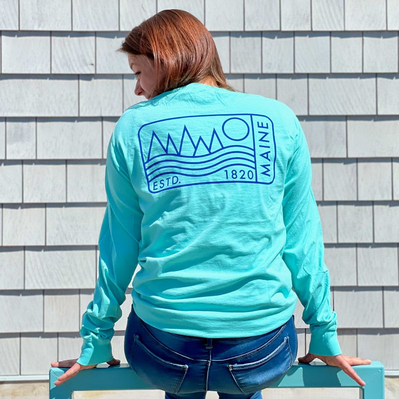The Wave Stamp Long Sleeve is a great gift for someone with a bright, outdoorsy personality.